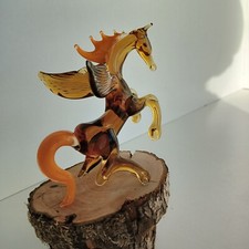 Animali in vetro. Pegaso realizzato in bellissimo vetro di Murano.Un ricordo. Giocattolo. Fatto a mano