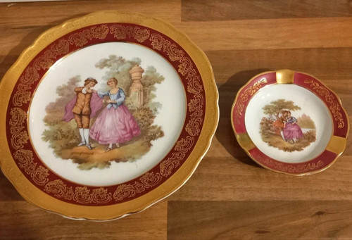 Vintage limoges french plate - vintage,