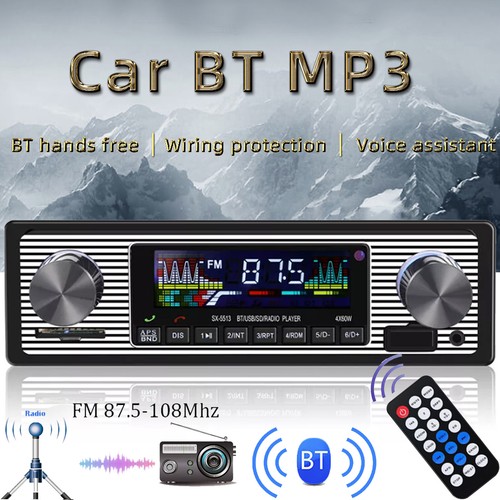 Bluetooth vintage autoradio - vintage, fm