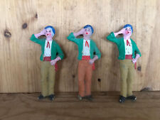 3 pupi siciliani terracotta carretto antichi vintage ceramica Sicilia Sicily