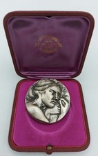 EMILIO GRECO ROMA CAPITALE D'ITALIA 1879-1970   MEDAGLIA IN ARGENTO 800  