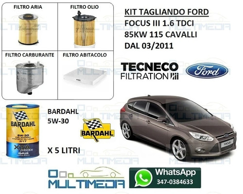 Kit tagliando filtri olio - kit,