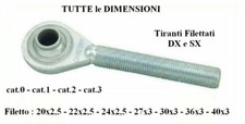 Tirante filettato terzo punto - filettato,