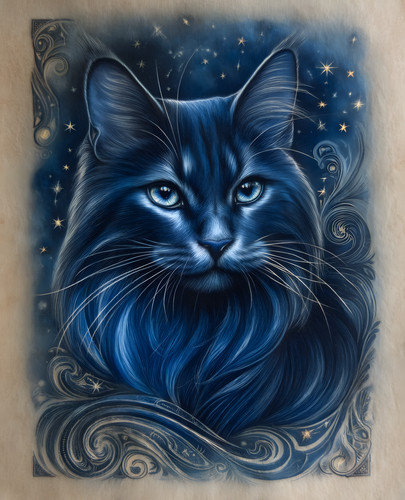 Gatto pelo lungo nero - a,
