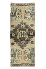 Turkish Oushak Mat 1'5x3'6 ft