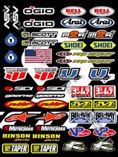 Motocross Sponsor Aufkleber