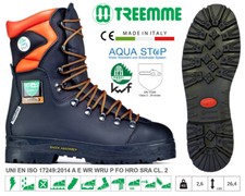 TREEMME Stivale CE 17249 antitaglio CL.2 con AQUASTOP e suola gomma HIKER 91202H