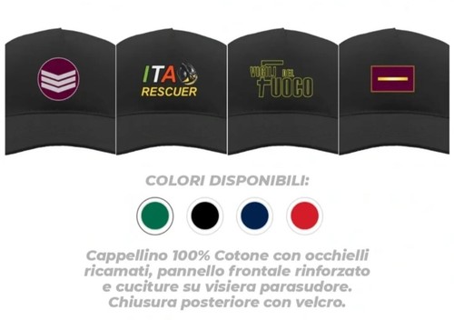 Cappellino con visiera - cappellino, vigili