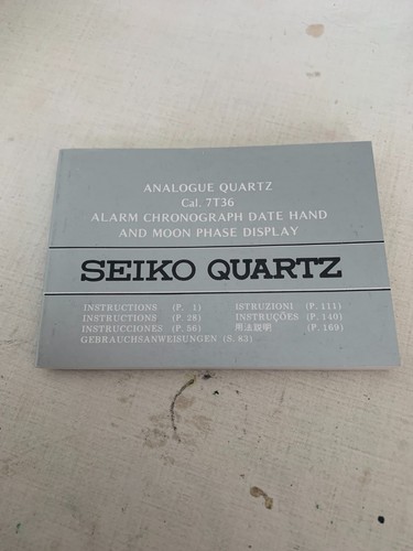Seiko analogue quartz 7t36 - seiko,