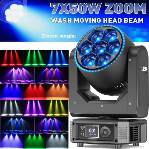 Faretto 7x50w rgbw - led, bee-eye