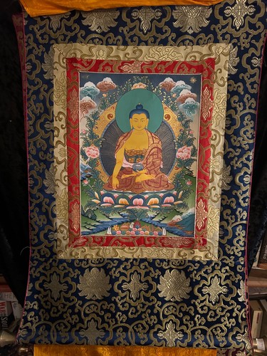 Shakyamuni buddha thangka - shakyamuni,