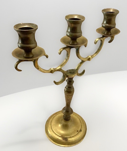 Candelabro vintage ottone