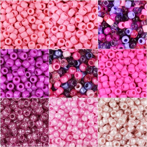 100 perline pony 6mm 20 - 100, 9