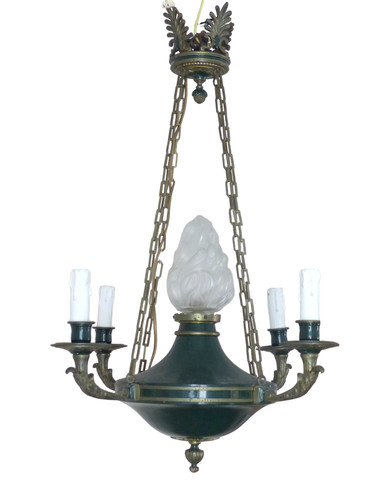 Antico lampadario francese - , 4