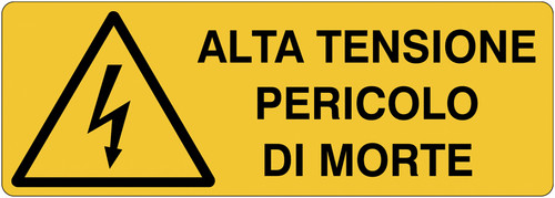 Cartello segnaletico uni - cartello,