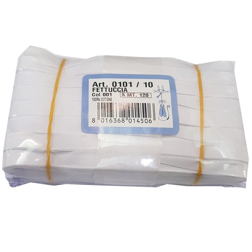 Fettuccia cotone colore - in,