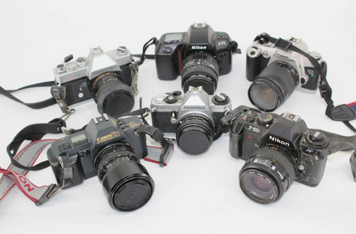 Pacchetto fotocamera reflex - fotocamera,