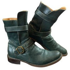 Stivali Fiorentini + Baker Eternity donna 38 fibbia verde prateria western cowgirl
