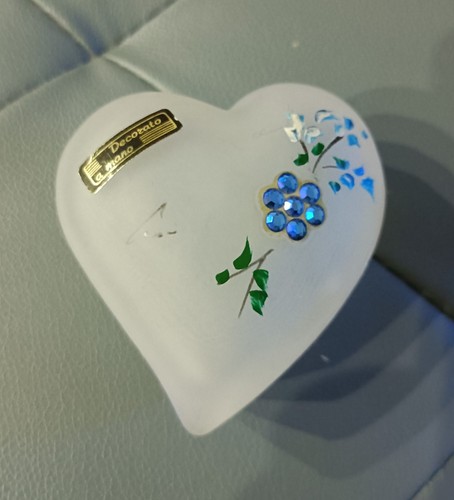 Cuore portagioie vetro - cuore, in