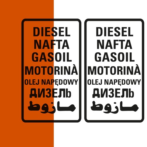 Adesivi diesel set l - diesel, di