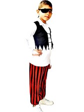 Costume Pirata Corsaro Bambino Travestimento Carnevale Halloween L.3266