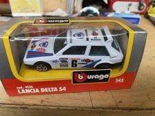 Modellino auto Delta Martini burago 1/43 collezione Lancia Delta S4 pressofuso 