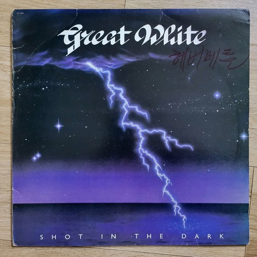 Great white shot the dark - white,