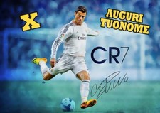 Cialda CRISTIANO RONALDO CR7 JUVENTUS Decorazione Torta Ostia o Zucchero NOME 2