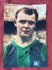 Autografo LASZLO KUBALA (†2002)-FC Barcellona-CECHIA-SPAGNA-Zurigo-firmato 12x8"