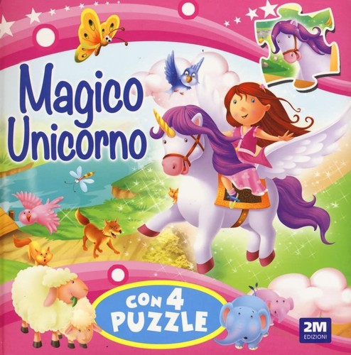 Magico unicorno libro puzzle - magico, unicorno.
