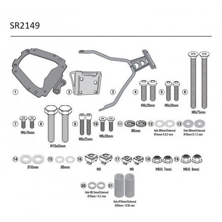 Portapacchi givi sr2149 - portapacchi,