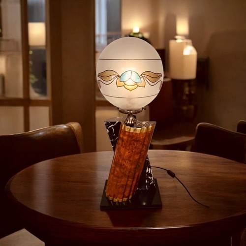 Lampada tavolo stile art - tavolo,