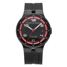 Orologio Uomo Automatico Porsche Design Flat Six 40mm Quadrante Nero P.635143441254