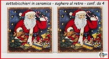 4 SOTTOBICCHIERI CERAMICA di