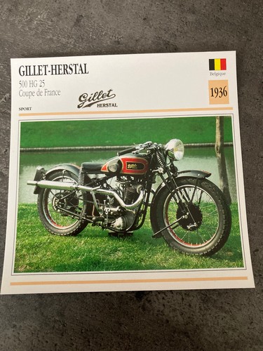 Carte fiche moto - moto, collection