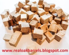 Cubi di quercia, pezzi di