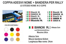COPPIA ADESIVI NOME INIZIALE