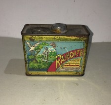 CACCIA-CACCIATORI-RANDITE-SCATOLA PUBBLICITARIA-LATTA CROMOLITOGRAFATA-LUGO