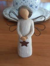 Statuina Scultura Figura Angelo Willow Tree Angel Of Light 1999