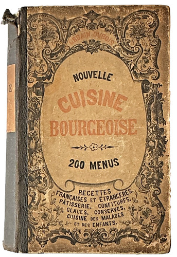 Antique french cookery recipe - cookery,