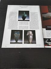 1992 VETRO MURANO DESIGN DI NAPOLEONE MARTINUZZI VENINI ANNI 20 VINTAGE ARTICOLO