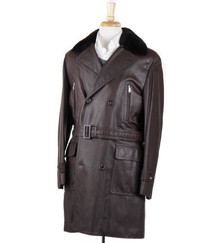 Cappotto brioni pelle - cappotto,