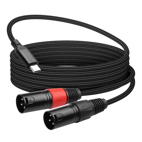 Cavo audio usb doppio - doppio, xlr