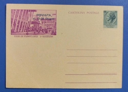 1953 intero postale - , fiera