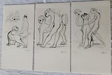 ZOTTI CARMELO TRITTICO DI LITOGRAFIE DATATE '95 FIRMATE E NUMERATE DAL MAESTRO.