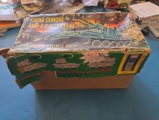 K SANKEI TRADE MARK M 75 TANK FIRING CANNONS ANTI-AIRCRAFT TIN TOY Carro Armato