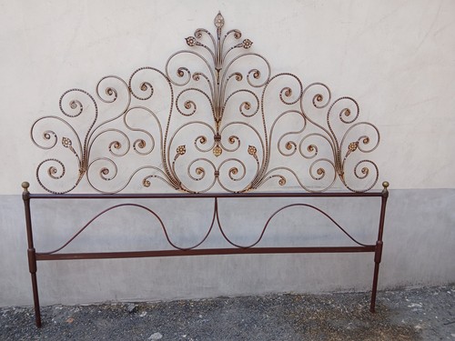 Testata letto ferro riccioli - letto, a