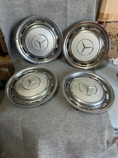 set 4 COPPE RUOTA borchie in acciaio MERCEDES W115 W114 W123 W126 W116 ⌀ 39 cm