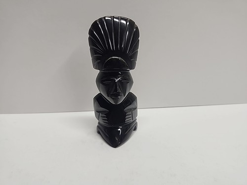 Statua azteca maya ossidiana - azteca,