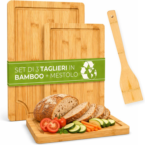 Fah set taglieri in bamboo - set,